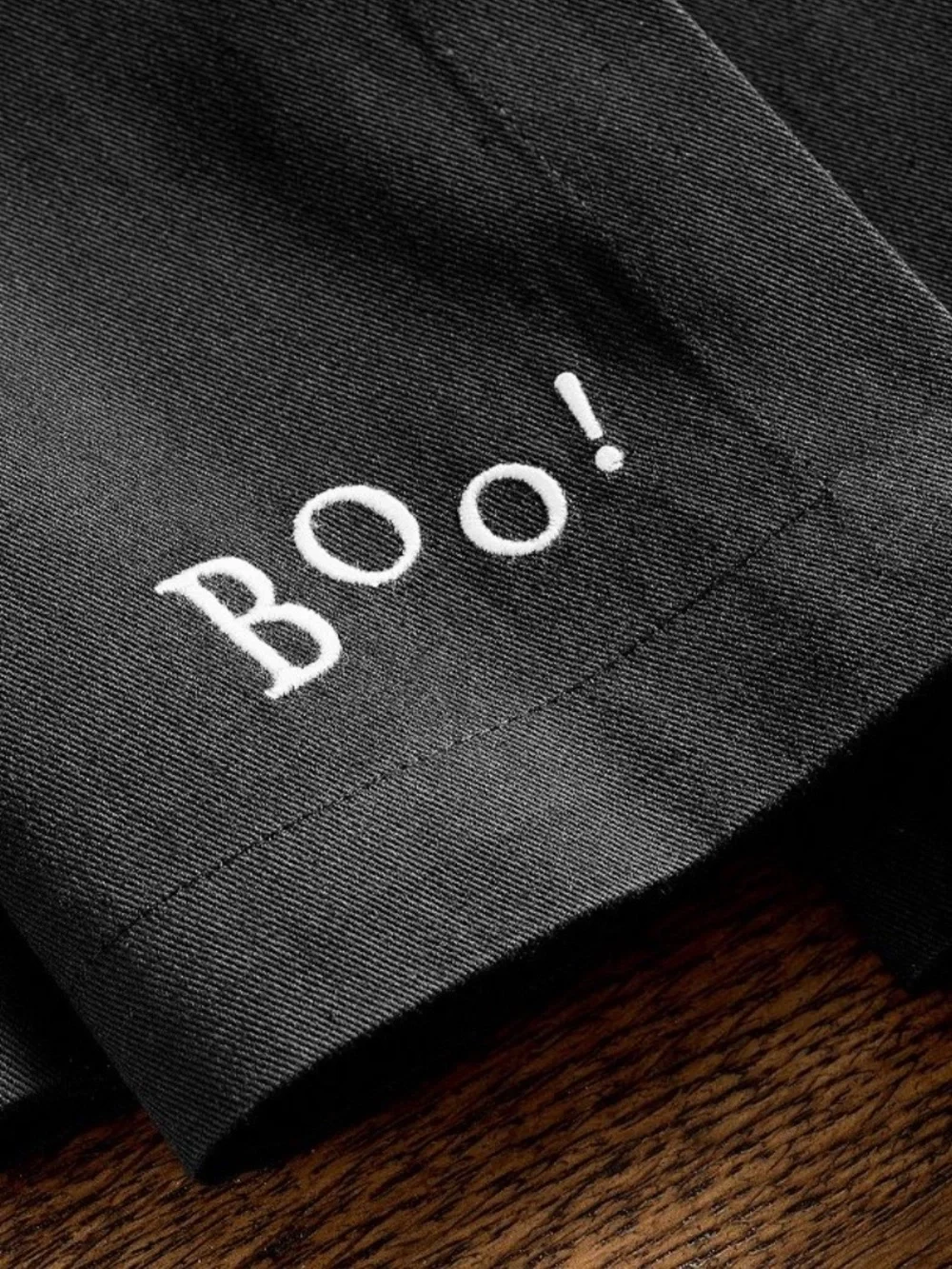 Pottery Barn Cotton “Boo!” Napkins Set of 4 👻